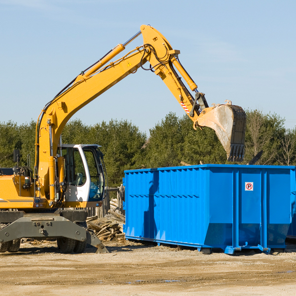 are there any restrictions on where a residential dumpster can be placed in Hemlock New York